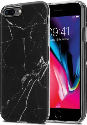 Produktbild von Cadorabo Schutzhülle für Apple iPhone 7 PLUS / 7S PLUS / 8 PLUS Hülle in Schwarz TPU Handyhülle Etui Case Cover