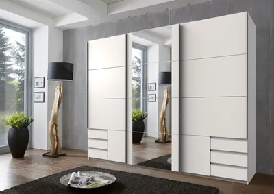Produktbild von Schwebetürenschrank Schlafzimmer Schrank Schiebetürenschrank "Eugenio VI" Weiß