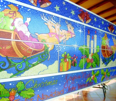 Produktbild von LINEA Fix Dekorfolie statische Fensterfolie Weihnachten - 0.46 x 20 Meter