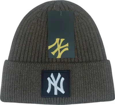 Zdjęcie produktu dla Czapka zimowa narciarska ciepła brązowa NEW YORK Yankees