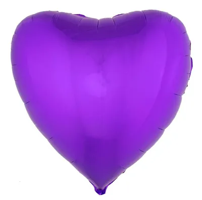 Produktbild von XL Folien Herz Luftballon 80,5 x 75 cm | Lila