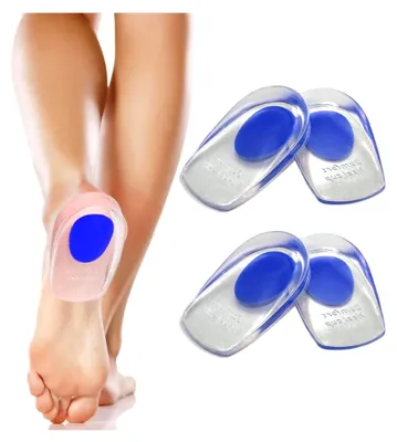 Produktbild von 2 Paar Fersensporn Einlagen aus 100% Silikon, Orthopädische Fersenkissen für Damen und Herren