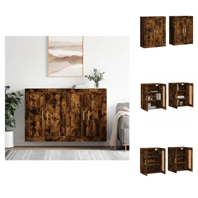 Produktbild von vidaXL Wandschränke 2 Stk. Räuchereiche Holzwerkstoff -  Sideboards