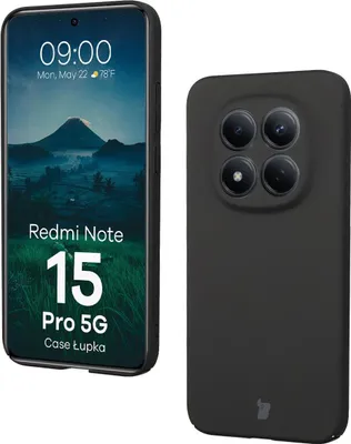 Produktbild von Handyhülle für Xiaomi Redmi Note 15 Pro 5G, Bizon Case Lupka, Schwarz