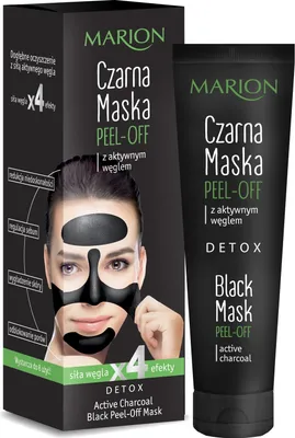Produktbild von Marion Detox Active Charcoal schwarze Peel-off-Maske 25g