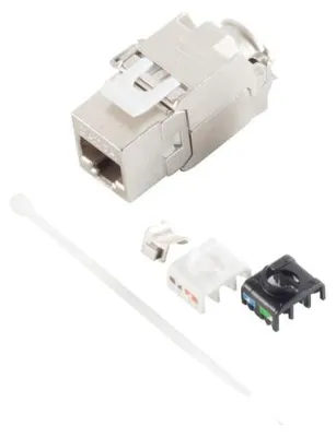 Zdjęcie produktu dla S/CONN 08-10030, Płaski, Metaliczny, RJ-45, Terminal, Żeńska, Żeńska