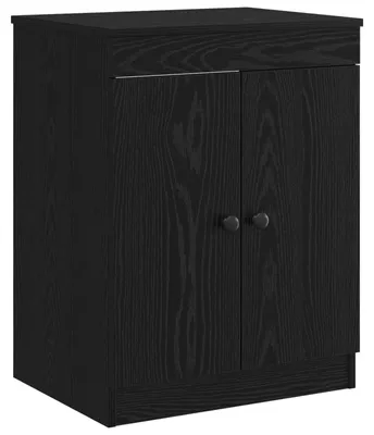 Produktbild von vidaXL Badezimmerschrank Schwarz 54 x 41 x 70 cm Holzwerkstoff