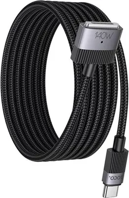 Produktbild von Hoko, Schnellladekabel 140W MagSafe 3 auf USB-C 1.8 m, Schwarz