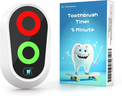 Obrázok produktu pre 3 Minútový Časovač, Časovač na Zubnú Kefku, Magnetický Vodotesný, Farebné Svetlá, do Kúpeľne