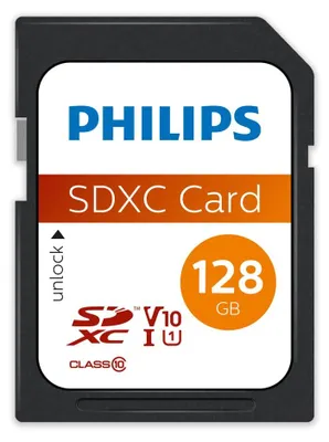 Produktbild von Philips SD-Karten FM12SD55B/10, 128 GB, SDXC, Klasse 10