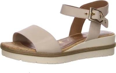 Produktbild von Tamaris Sandaletten,Stadtbd.b.25mm o.Fußb in beige, Gr. 40