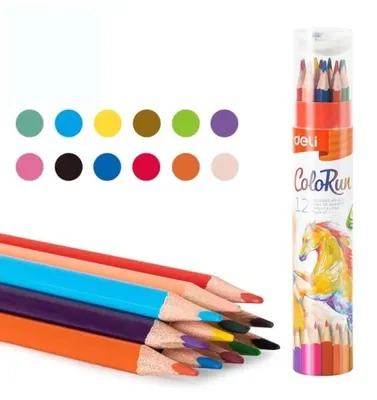 Obrázok produktu pre Sada 12 ceruziek DELI + temperák