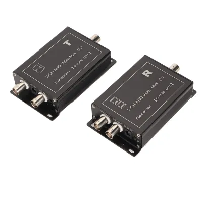 Zdjęcie produktu dla Multiplekser wideo AHD, multiplekser wideo CVBS, 2-kanałowy multiplekser wideo, multiplekser wideo 400 m, multiplekser wideo do kamery analogowej, multiplekser wideo kamery