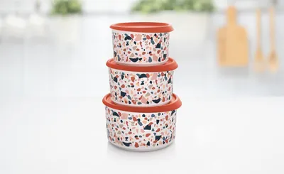 Produktbild von Tupperware One Touch Runde Elegante Vorratsdosen im 3er Set 960ml / 1,4l / 2l