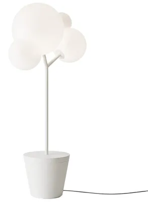 Zdjęcie produktu dla Zafferano - Lampa podłogowa Tree of Light do użytku wewnątrz i na zewnątrz, biała - Lampa podłogowa LED E27 - Regulowana podstawa