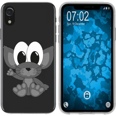 Produktbild von PhoneNatic Case kompatibel mit Apple iPhone Xr Silikon-Hülle Cutiemals M5