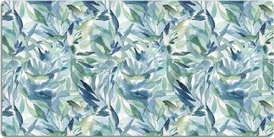 Produktbild von Schreibtischmatte Tischunterlage 90x45 cm Mauspad - Pastellblätter