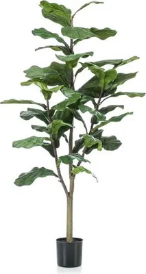 Produktbild von Kunstpflanze Ficus Lyrata Geigenfeige ↕120cm Große Pflegefreie Dekopflanze
