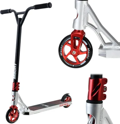 Produktbild von Mach1 Stunt Scooter 360° Lenkung - 120mm Rollen mit Alu Core und ABEC 9 Kugellagern, Tretroller, Kickscooter, Fun Stunts Trick Roller für Kinder ab 6 Jahre - 2836