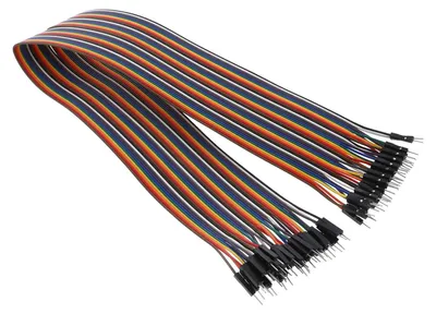 Produktbild von 40 Stück  Breadboardkabel männlich/männlich (50cm)