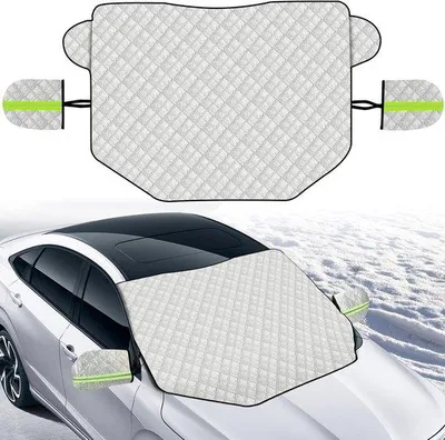 Produktbild von Windschutzscheibenabdeckung, Autoschutz für Windschutzscheibe, Frost- und Sonnenschutz für Windschutzscheiben, Eisschutzfolie für Autos mit Magneten (145 x 118 cm), faltbar