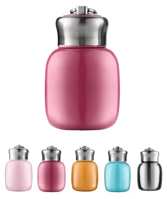 Immagine prodotto di Borraccia termica in acciaio inossidabile, capacità 200 ml, color rosa, a prova di perdite, mantiene le bevande calde e fredde