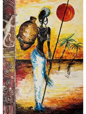 Produktbild von Magnolia Puzzle African Woman - 1000 Teile Legespiel Multicolor