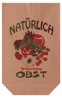 Produktbild von Brauner Papier Obstbodenbeutel, 1,5 kg Tragkraft, 180x370x380 mm, 1000 Stück