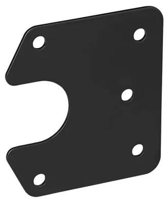 Produktbild von Montageplatte Metall abgewinkelt 9,4 x 8,7 cm