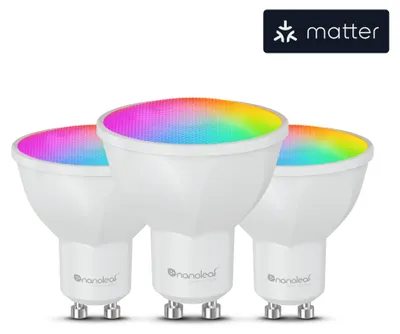 Productafbeelding van Nanoleaf Essentials Smart GU10 WIFI 400Lm White 2700K-6500K 100V-240V (3 Pack)