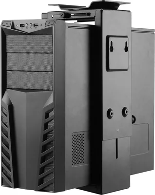 Produktbild von Neomounts Select PC-Halter Thin Client NM-CPU100BLACK H:30-53cm B:9-20cm Max.10KG Schwenken schwarz