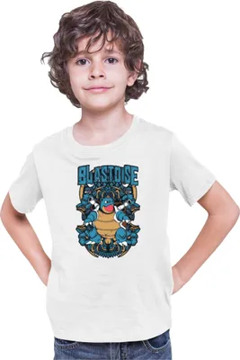 Produktbild von Kinder T-Shirt Japan Anime Manga Pokemon Blastoise, 3-4 Jahr - 104 / Weiß