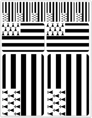 Imagen del producto de Calcomanía de vinilo para automóvil, diseño de la bandera de Bretaña, resistente a los rayos UV, resistente a la intemperie, 1 unidad, para vehículos