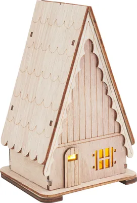 Produktbild von VBS Holzbausatz "Dachhaus", inkl. LED
