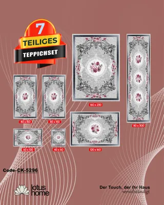 Produktbild von 7-teiliges Teppich-Set CK-5296