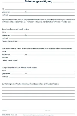 Produktbild von RNK Verlag Vorsorgemappe Meine Patientenverfügung 2 Personen