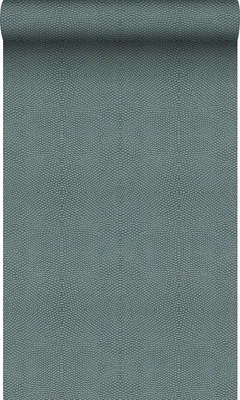 Produktbild von Origin Wallcoverings Tapete Tierhautmuster Petrolblau 53 cm x 10.05 m