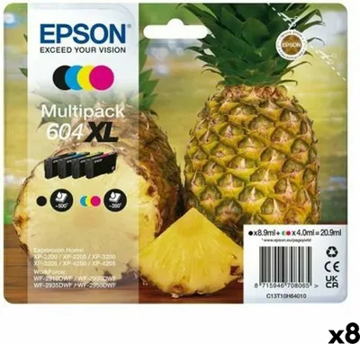 Produktbild von Epson 604XL, Hohe (XL-) Ausbeute, Schwarz, Cyan, Magenta, Gelb, 8,9 ml, 4 ml, 4 Stück(e), Multipack