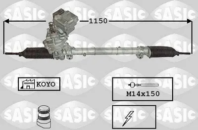 Produktbild von SASIC 7176061 Lenkgetriebe passend für MERCEDES-BENZ A-Klasse (W169)