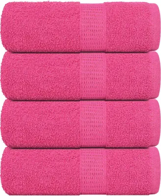Produktbild von "2026 MODERNE"Gästetücher FROGN 4er set - modernes Design - Rosa 30x50cm 360 g/m² DE708173 - Handtücher