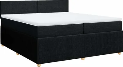 Produktbild von vidaXL Boxspringbett mit Matratze Schwarz 200x200 cm Stoff