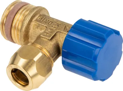 Produktbild von tecuro Eckventil 1/2 Zoll x 3/8 Zoll/Quetschverschraubung Ø 10 mm - DN 10, selbstdichtend, passend zu UP-Spülkasten