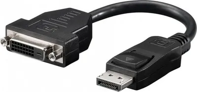 Zdjęcie produktu dla InLine 4043718126262, 0,15 m, DisplayPort, DVI-D, Męska, Żeńska, Złoto