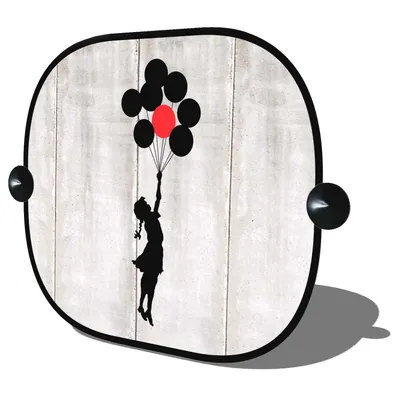 Immagine prodotto di Protezione solare BANKSY'S GRAFFITI per il finestrino laterale 44 x 35cm originale - NUOVO