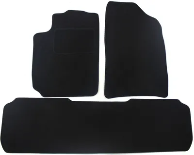 Image de Tapis De Sol Noir Velours Pour Citroen Xsara picasso 2000-2006 3pcs, Ajustement précis, Base Antidérapante, Renforcée dans la Zone de la Pédale