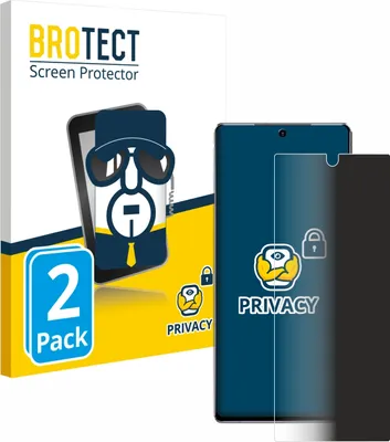 Produktbild von 2x BROTECT Sichtschutzfolie für Samsung Galaxy Note 20 Anti-Spy Privacy Sichtschutz Blickschutz Folie Blaulicht-Schutz
