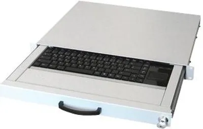 Zdjęcie produktu dla aixcase AIX-19K1UKDETP-W, Pełnowymiarowy (100%), Przewodowa, USB + PS/2, QWERTZ, Biały