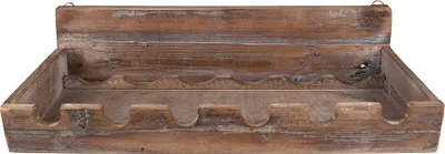 Produktbild von Clayre & Eef Weinregal 57x28x14 cm Braun Holz