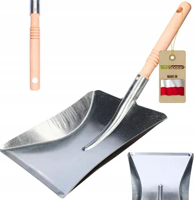 Obrázek produktu pro Pozinkovaná stěrka s dřevěnou rukojetí LUX