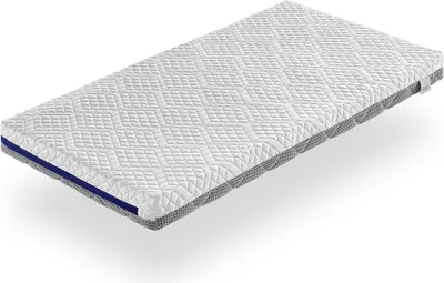 Produktbild von Babymatratze 57X117 THEO, Hohe 11 CM, viskoelastisch , atmungsaktiv und Abnehmbar. Festigkeit ideal